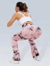 Tie Dye Flare Scrunch Seamless Legging