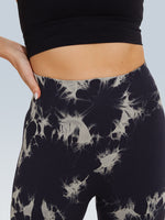 Tie Dye Back Stripe Scrunch Seamless Legging