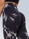 Tie Dye Back Stripe Scrunch Seamless Legging