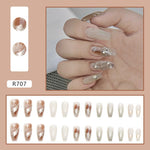 Glitter Gel Press On Nail Kit - 24pcs