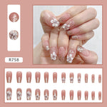 Glitter Gel Press On Nail Kit - 24pcs