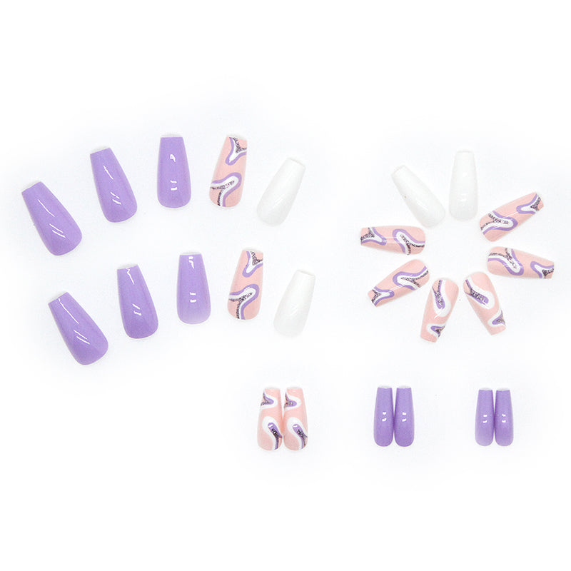 Fluid Gel Press On Nail Kit - 24pcs