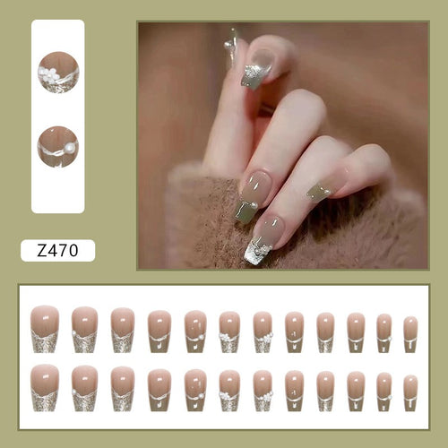 Gradient Gel Press On Nail Kit - 24pcs
