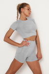 Vital Seamless Crop Top & Short Set - 2 pieces