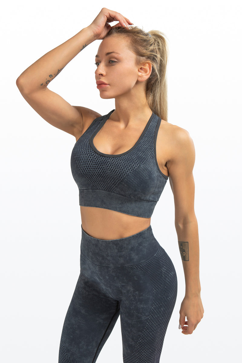 Marble Dye Seamless Racerback Bra – Fastarry