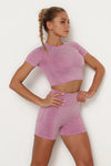 Vital Seamless Crop Top & Short Set - 2 pieces