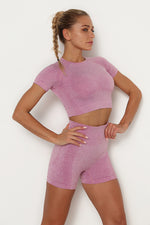 Vital Seamless Crop Top & Short Set - 2 pieces