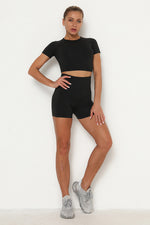 Vital Seamless Crop Top & Short Set - 2 pieces