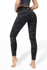 FreeFlow Trio Tummy Control Legging With Pockets - Black Camo