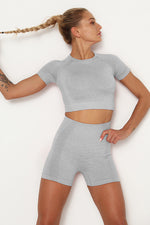 Vital Seamless Crop Top & Short Set - 2 pieces