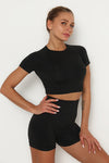 Vital Seamless Crop Top & Short Set - 2 pieces