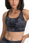 AirCloud Long Line Strappy Bra Medium Support - Tie Dye