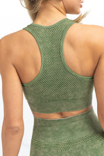 Marble Dye Seamless Racerback Bra