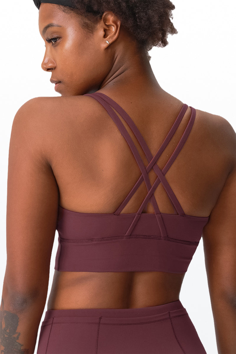 AirCloud Long Line Strappy Bra Medium Support