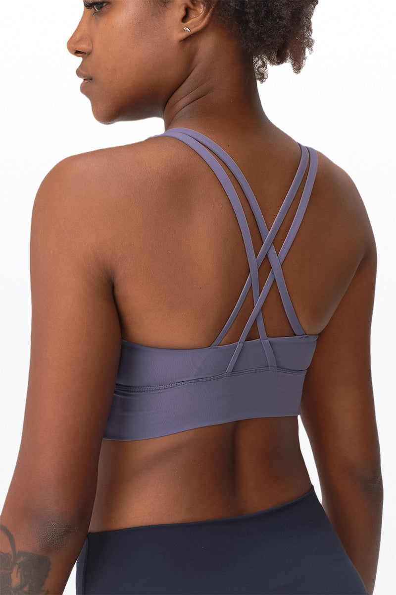 AirCloud Long Line Strappy Bra Medium Support