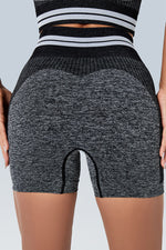 Knitted Stripe Seamless Sports Short