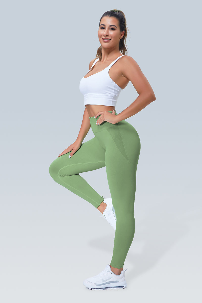 Booty Lifting Sleek Push Up Seamless Scrunch Legging