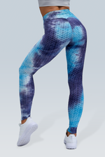 Booty Lifting Bubble Scrunch Legging - Tie Dye