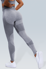 Rib-Knit Space Dye Seamless Legging