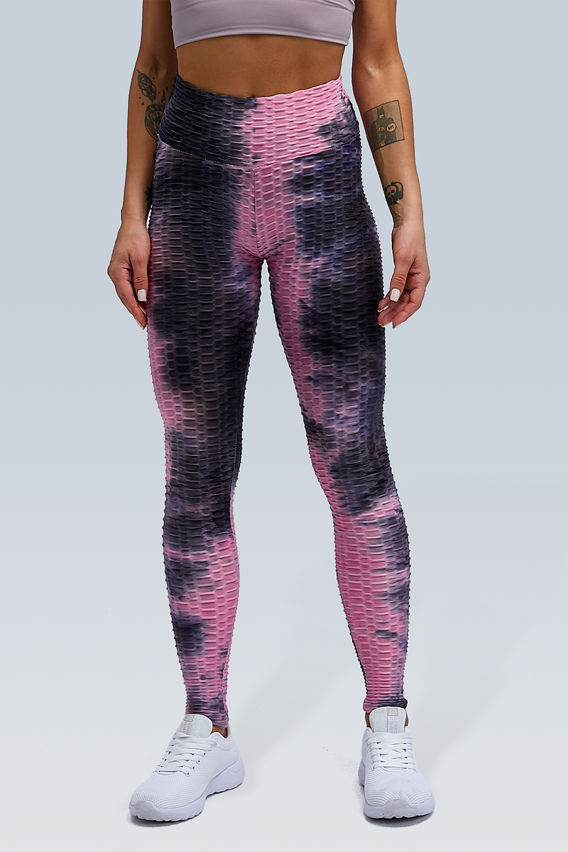 Booty Lifting Bubble Scrunch Legging - Tie Dye