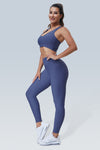 The V Ribbed Crossover Scrunch Legging