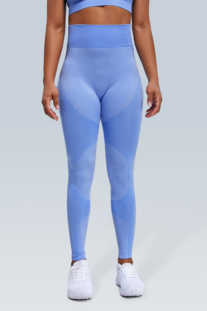 Rib-Knit Space Dye Seamless Legging