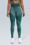 Rib-Knit Space Dye Seamless Legging