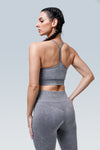 Acid Wash Seamless Y-back Sports Bra