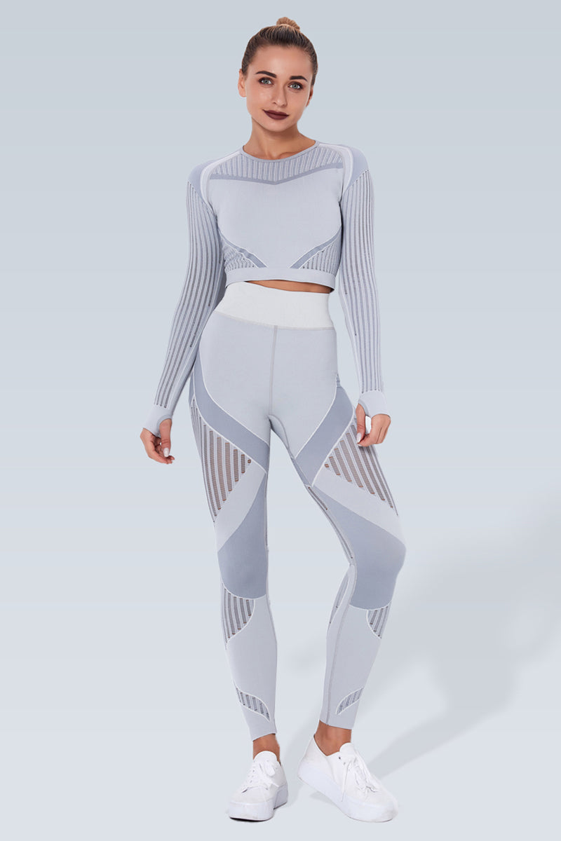 Slice Breathe Mesh Seamless Long Sleeve