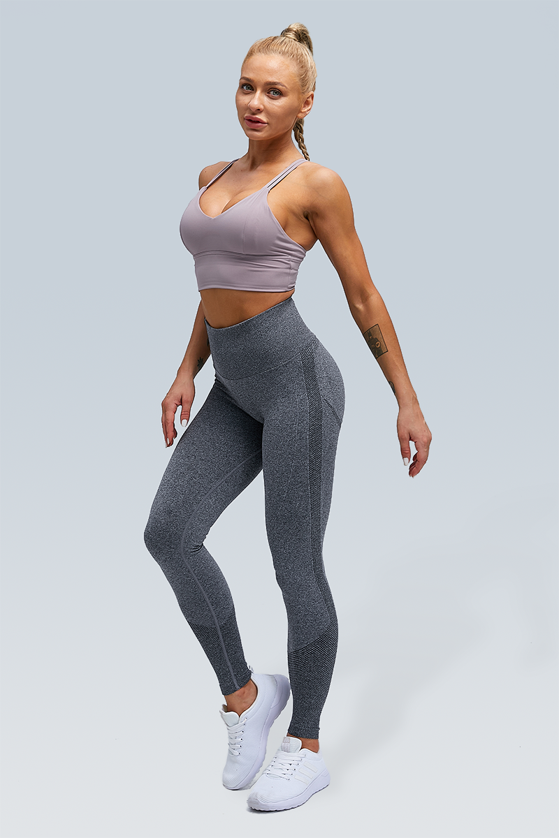 Ribbed Seamless Butt Lifting Leggings -  New Zealand