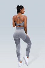 Rib-Knit Space Dye Seamless Legging