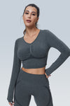 WaveLine Contour Ruched Seamless Long Sleeve