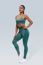 Rib-Knit Space Dye Seamless Legging