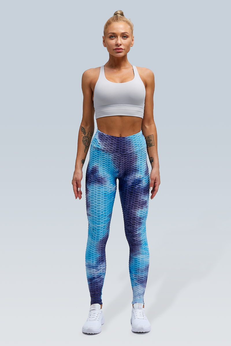 Booty Lifting Bubble Scrunch Legging - Tie Dye