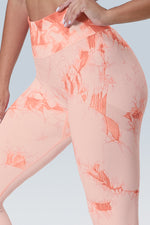 Booty Lifting Watery Dye Seamless Scrunch Legging