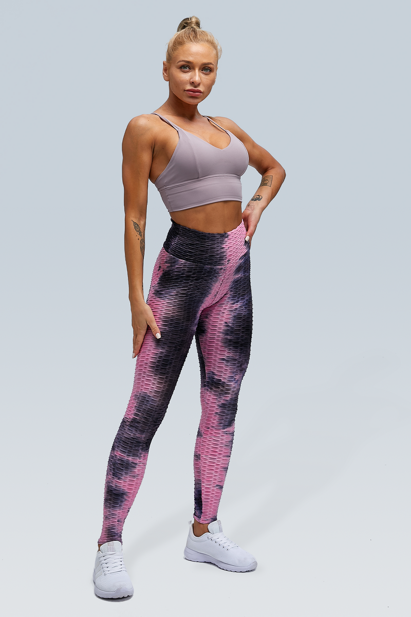 Legging Tie Dye Roxa - ZADFIT MODA FITNESS