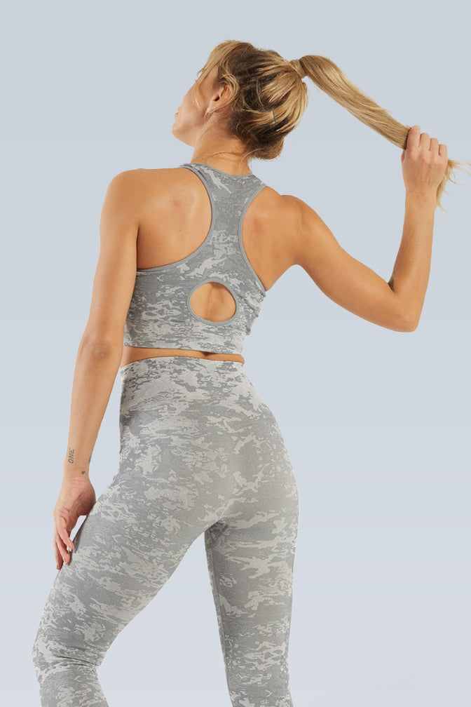 Urban Camo Seamless Racerback Bra