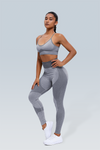 Rib-Knit Space Dye Seamless Legging