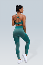 Rib-Knit Space Dye Seamless Legging