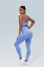 Rib-Knit Space Dye Seamless Legging