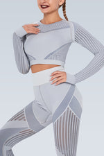 Slice Breathe Mesh Seamless Long Sleeve