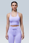 Macaron Power Ribbed Seamless Racer Sports Bra