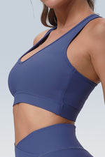 The V Ribbed Racerback Sports Bra