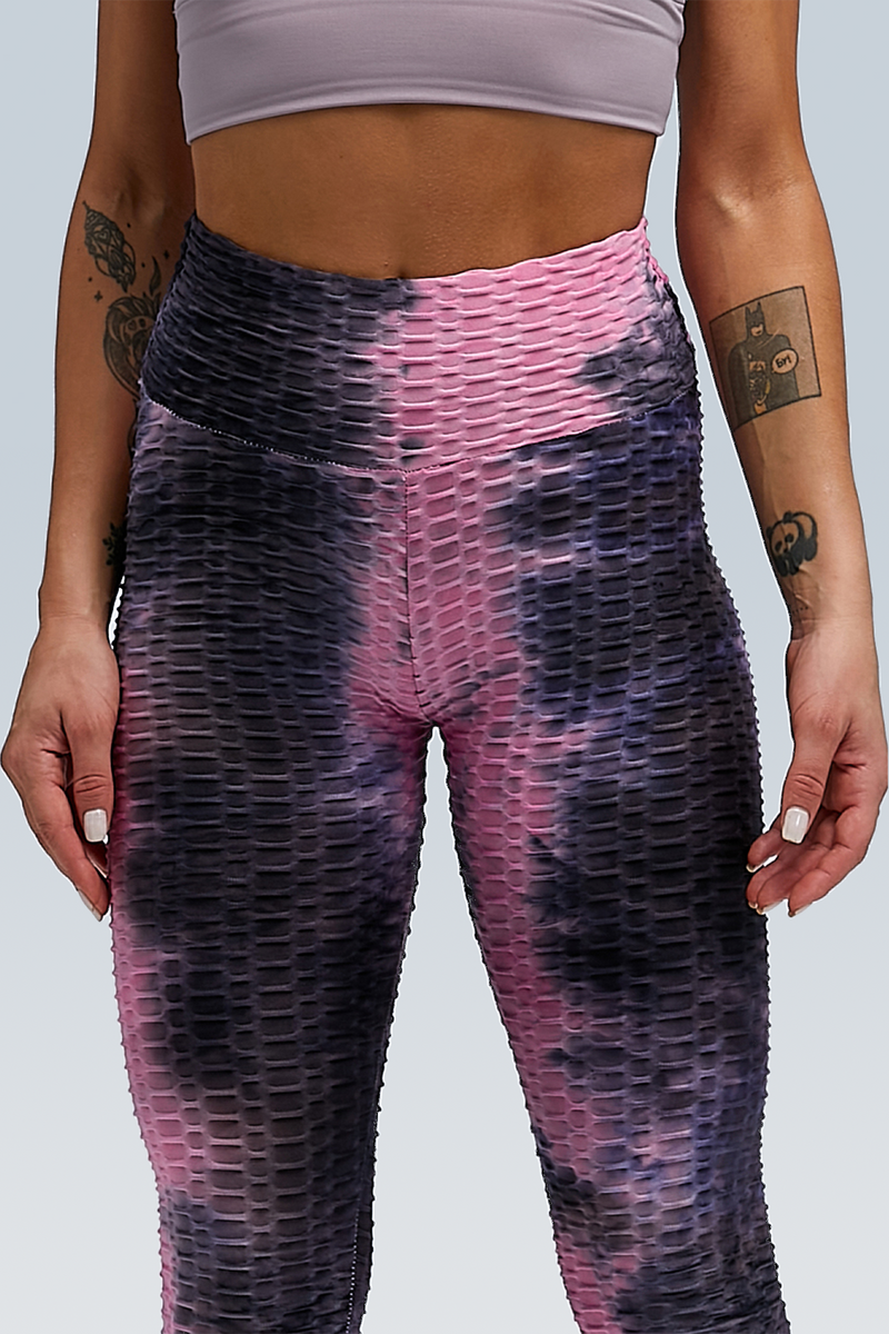 Booty Lifting Bubble Scrunch Legging - Tie Dye