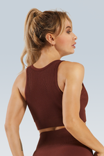 Rib-Knit Seamless Tank Top