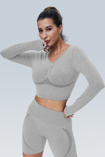 WaveLine Contour Ruched Seamless Long Sleeve