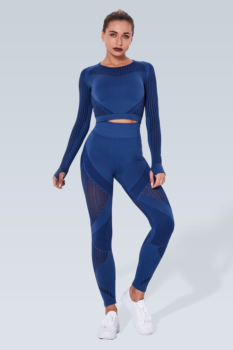 Slice Breathe Mesh Seamless Long Sleeve