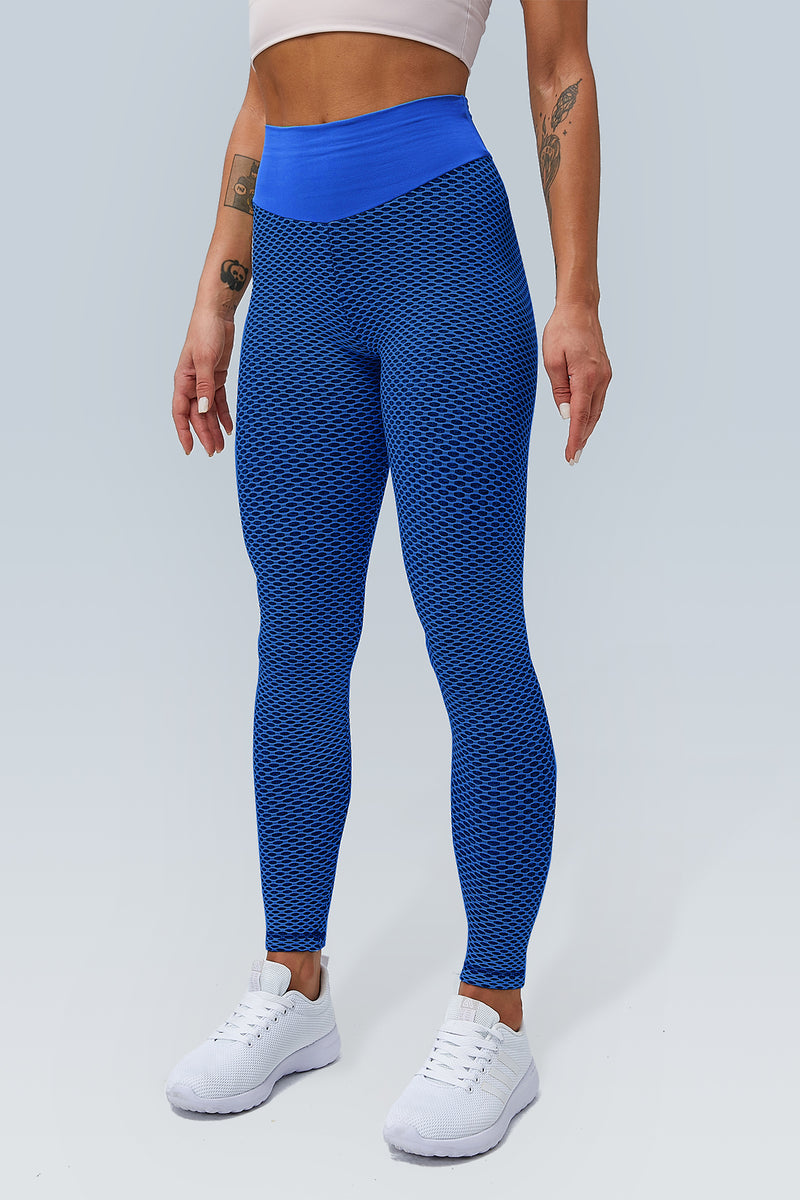 Two Tone Honeycomb Booty Lift Leggings – Mirror Mirror Boutique 59701