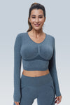 WaveLine Contour Ruched Seamless Long Sleeve