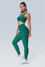 The V Ribbed Crossover Scrunch Legging